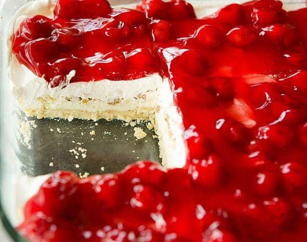 Fran's Walnut-Cherry Cheesecake - Almost no-bake (just bake the crust!) - a perfect summer dessert! | browneyedbaker.com
