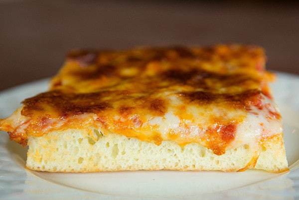 Thick-Crust Sicilian-Style Pizza | browneyedbaker.com