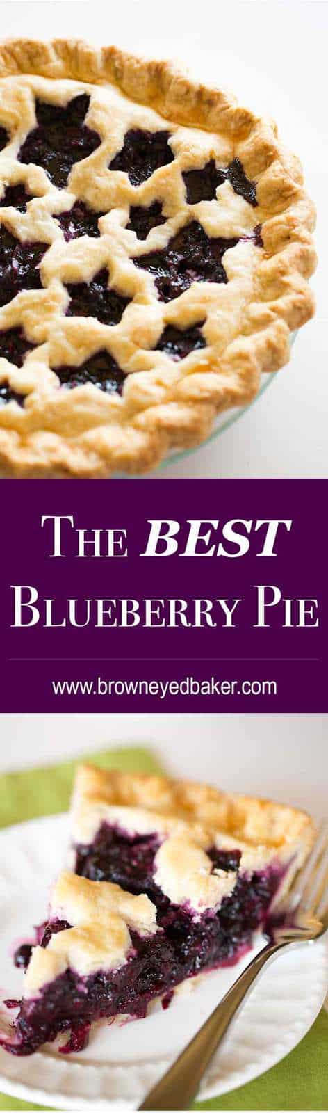 The BEST Blueberry Pie you'll ever make - guaranteed! | browneyedbaker.com