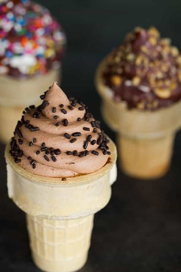 Ice Cream Cone Cupcakes | browneyedbaker.com