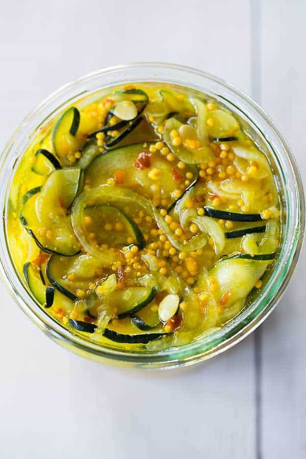 Zucchini Refrigerator Pickles Recipe