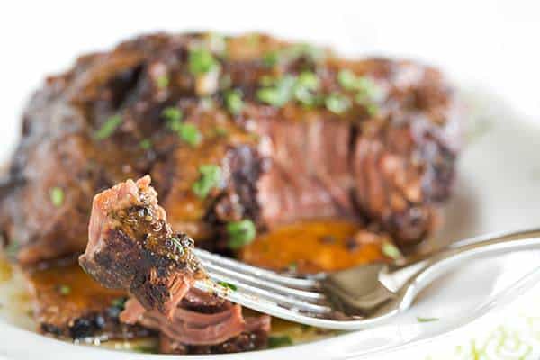 Slow Cooker Korean Short Ribs are an easy, set it and forget it meal that is full of amazing flavor and tender, falling apart meat! | browneyedbaker.com