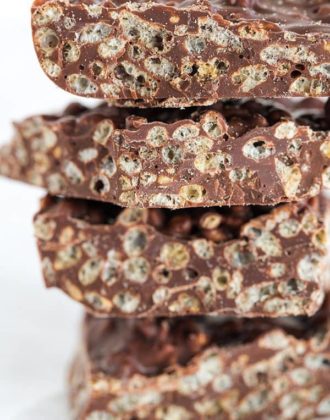 These homemade Crunch bars are SO easy and only require TWO ingredients!