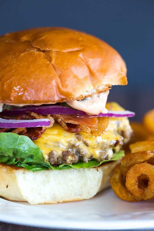 Cast Iron Skillet Cheeseburgers - Brown Eyed Baker