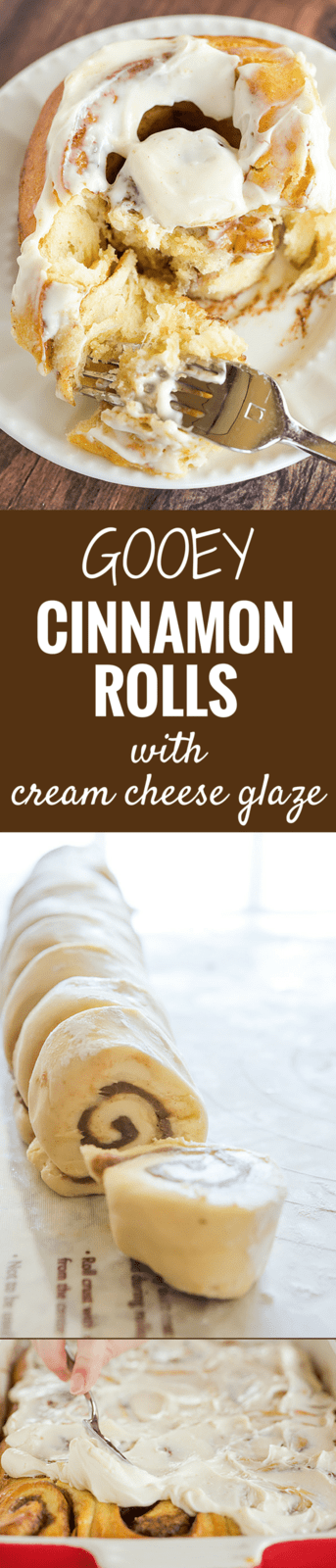 gooey cinnamon rolls with cream cheese glaze
