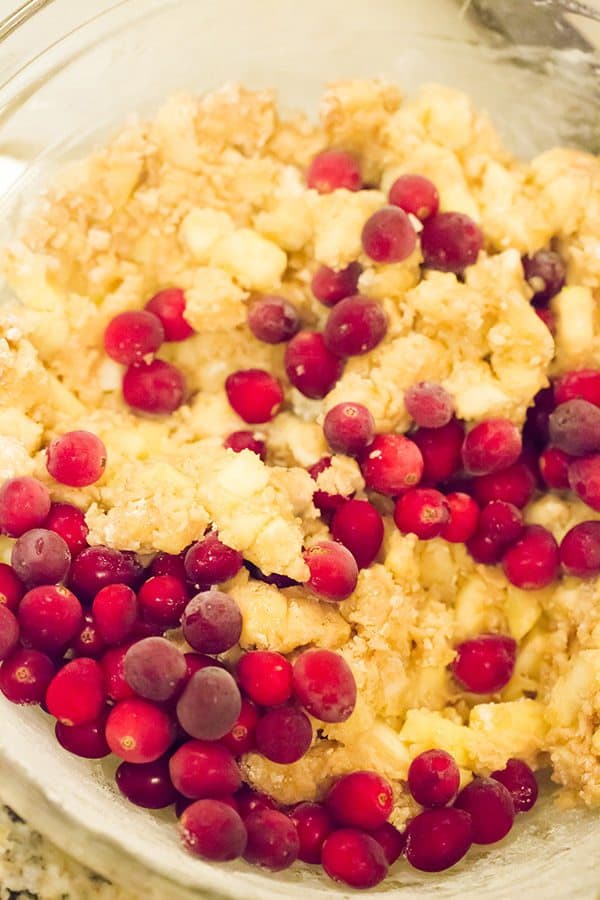 This apple cranberry bread is incredibly easy, packed with apples, has a little tartness from the cranberries, is super moist and a fall baking staple!