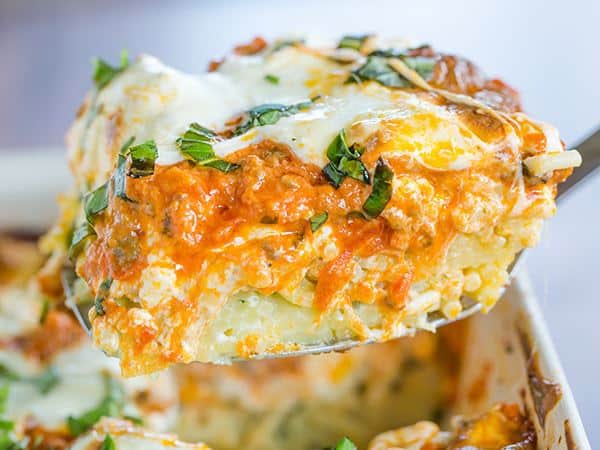 An Italian spin on traditional Greek pastitsio with layers of pasta, meat, cream sauce, and cheese. A rich recipe perfect for company!