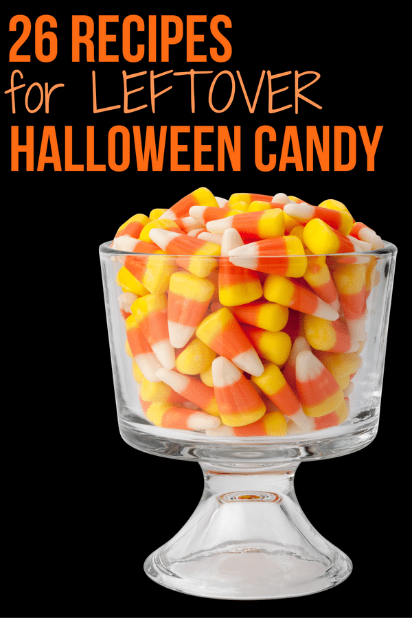 26 Recipes for Leftover Halloween Candy - Repurpose that extra candy into some fabulous desserts!