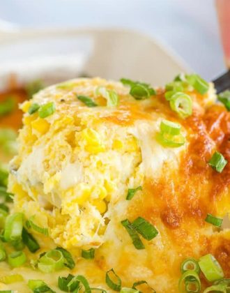 This is my best cheesy corn casserole yet - tons of corn flavor and super cheesy! Perfect for holiday side dishes or summer picnics.