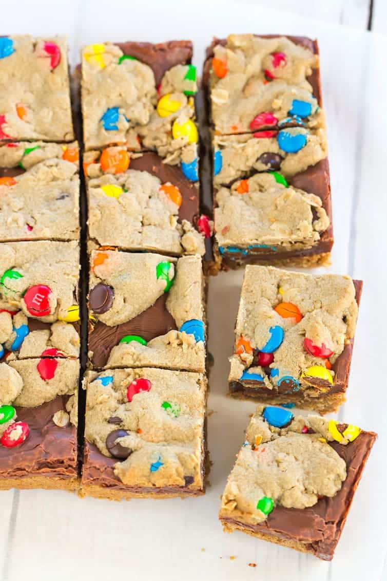 Fudge Ripple Monster Cookie Bars-image