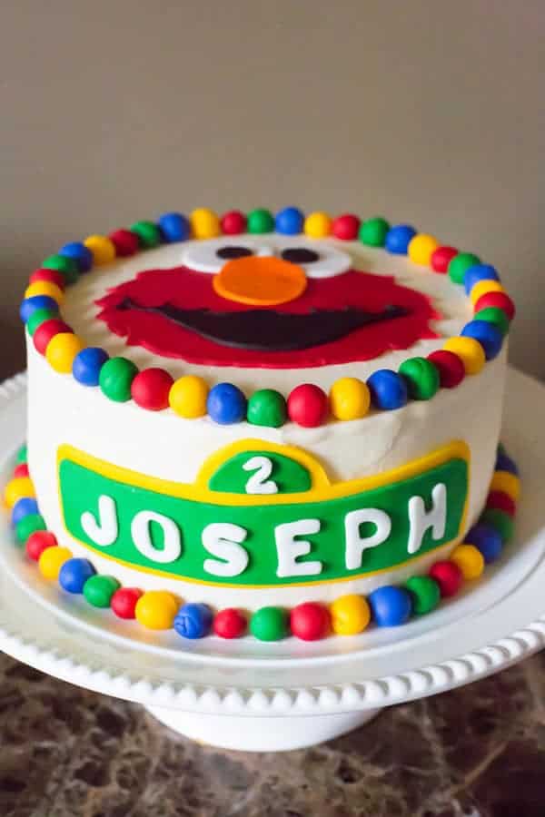 Elmo Birthday Cake | Sesame Street Themed 2nd Birthday Party