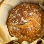 No Knead Bread - This classic recipe from Jim Lahey is easy, requires minimal handling, and is a great recipe for beginner bread bakers.
