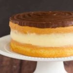 Boston Cream Pie - This recipe features a simple vanilla cake filled with homemade pastry cream and topped with a chocolate ganache.