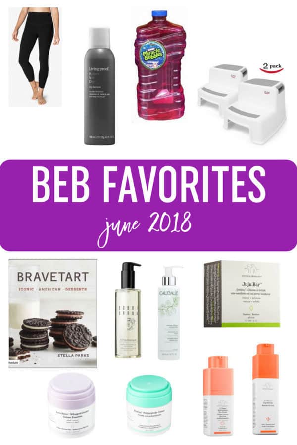 A collage of favorite products - June 2018.