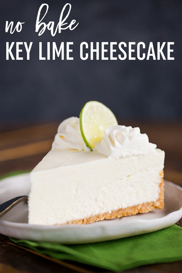 No Bake Key Lime Cheesecake :: This easy no bake key lime cheesecake with Nilla wafer crust is wonderfully refreshing and perfect for summer! #browneyedbaker #nobake #recipe #keylime #cheesecake