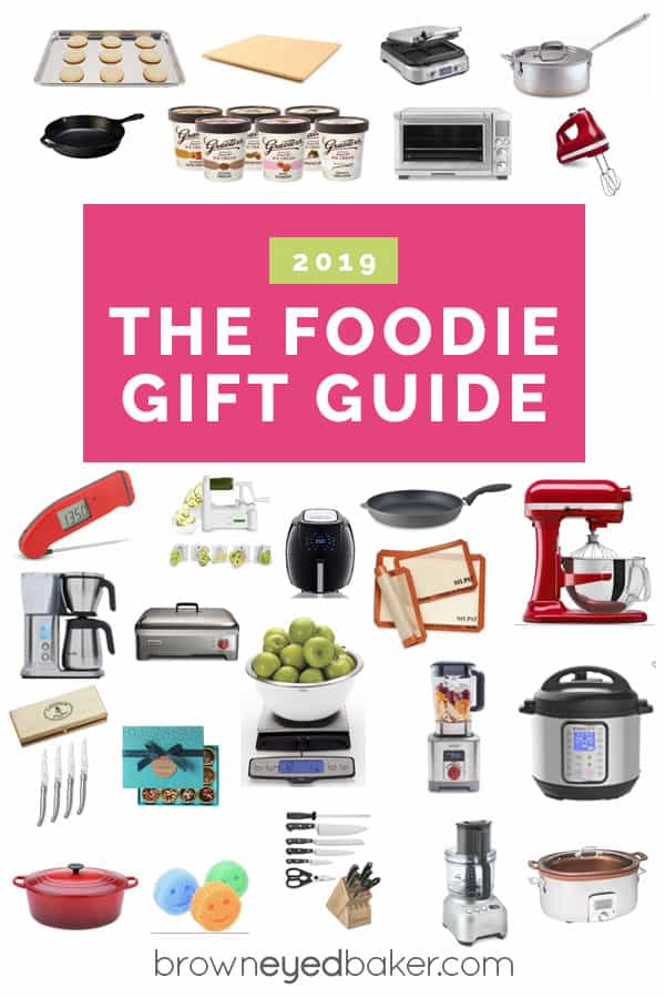 A collage of kitchen-related gift ideas.