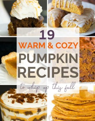 A collage of pumpkin recipes with text overlay