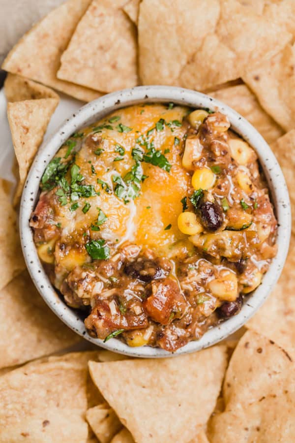 Warm Black Bean Dip Brown Eyed Baker