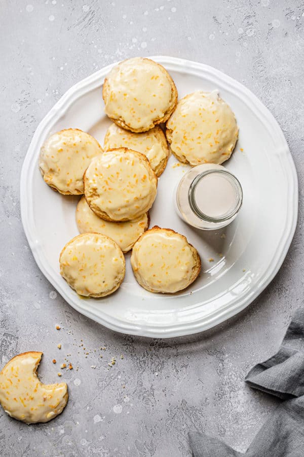 Orange Cookies with Sweet Orange Glaze Brown Eyed Baker