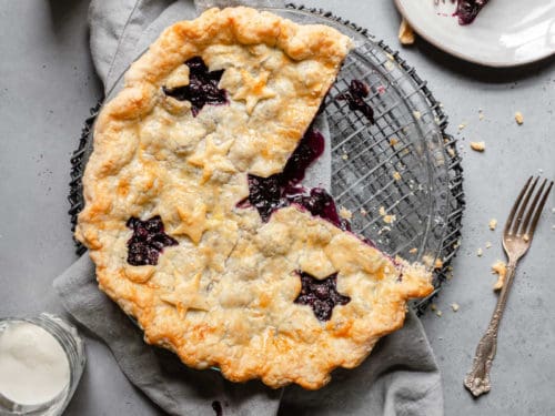 Fresh Blueberry Pie Brown Eyed Baker