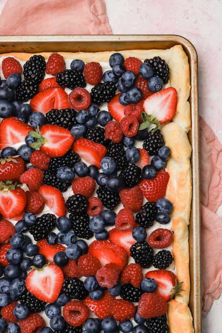 Easy Fruit Pizza Recipe Brown Eyed Baker