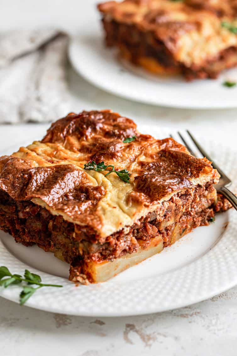Moussaka Recipe (Greek Beef and Eggplant Lasagna) - Brown Eyed Baker