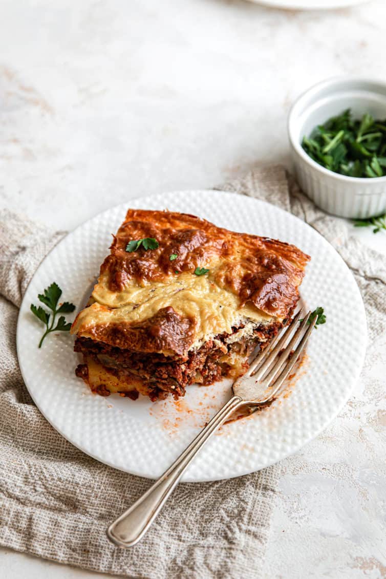 Moussaka Recipe (Greek Beef and Eggplant Lasagna) Brown Eyed Baker