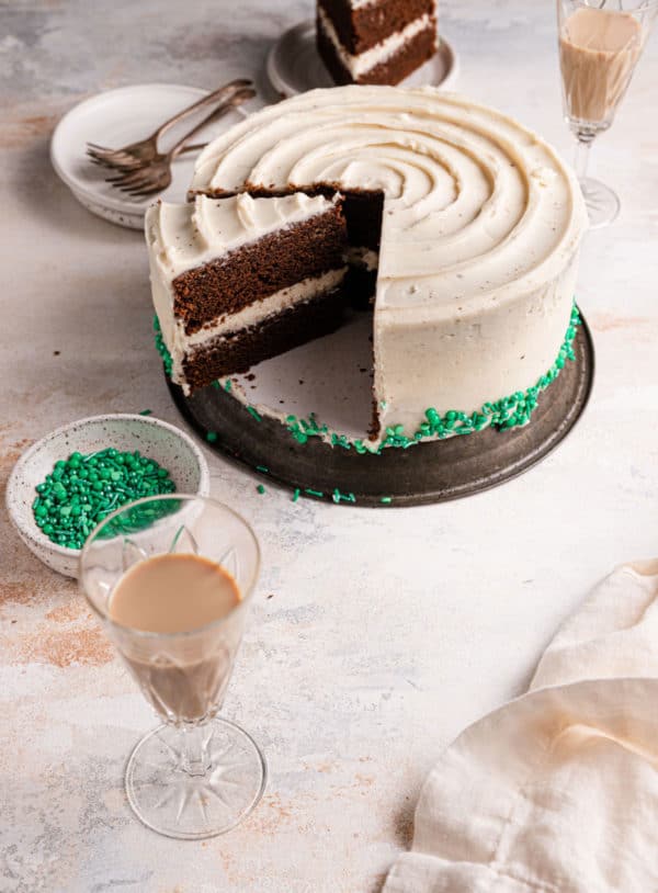 Guinness Chocolate Cake with Irish Cream Frosting Brown Eyed Baker