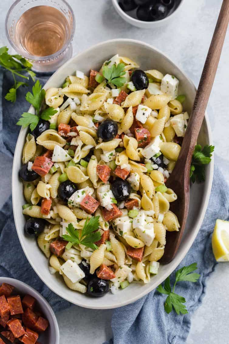 Italian Pasta Salad (Family Favorite!) Brown Eyed Baker