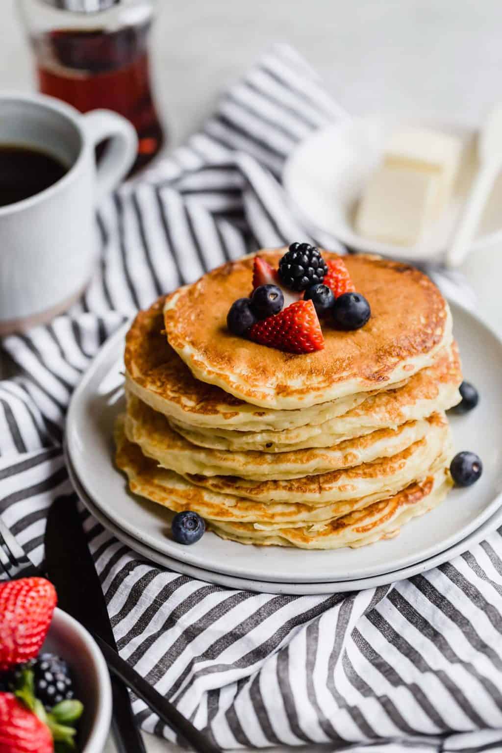 Fluffy Buttermilk Pancakes Recipe Brown Eyed Baker