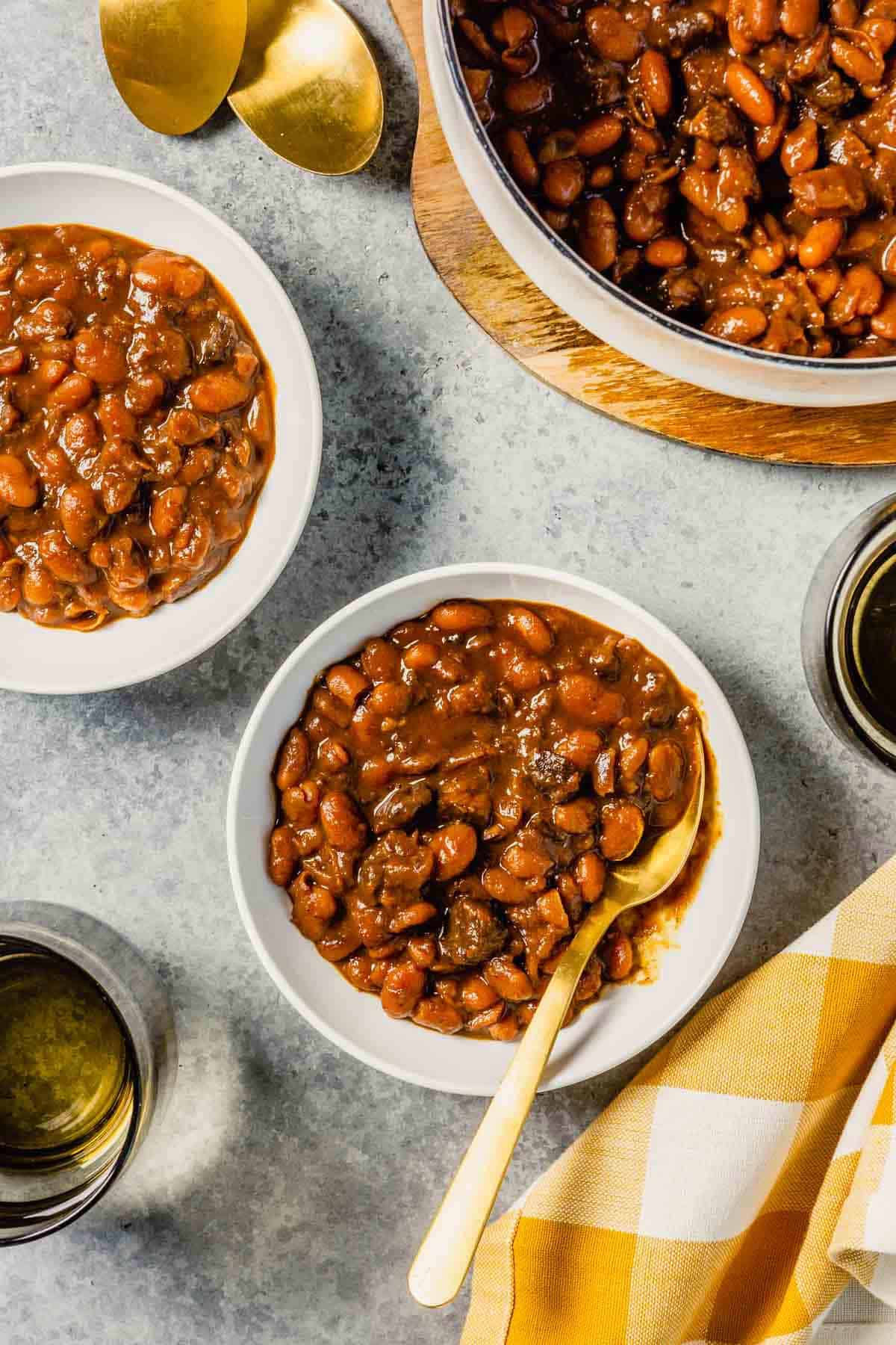Boston Baked Beans (Oven OR Slow Cooker!) Brown Eyed Baker