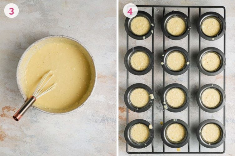 how to make homemade popovers by mixing wet and dry ingredients