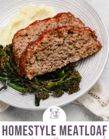 Homemade meatloaf pin for pinterest.