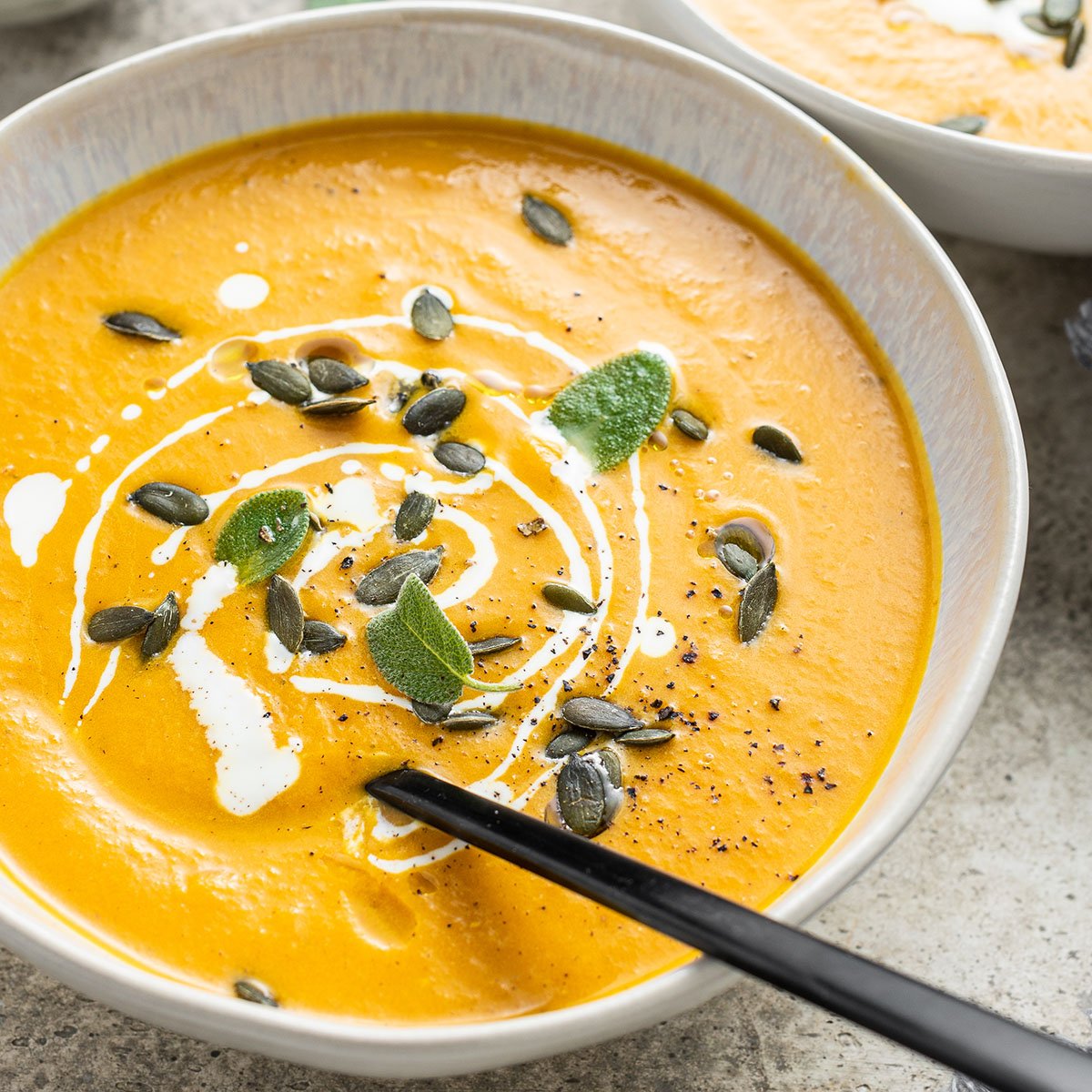 Creamy Pumpkin Soup With Apple & Spices Brown Eyed Baker