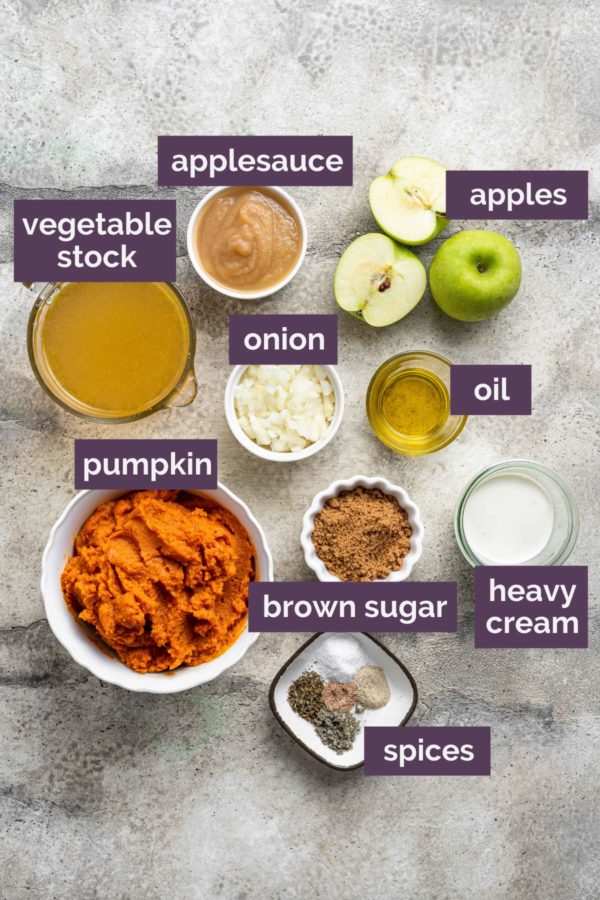 Creamy Pumpkin Soup With Apple & Spices Brown Eyed Baker