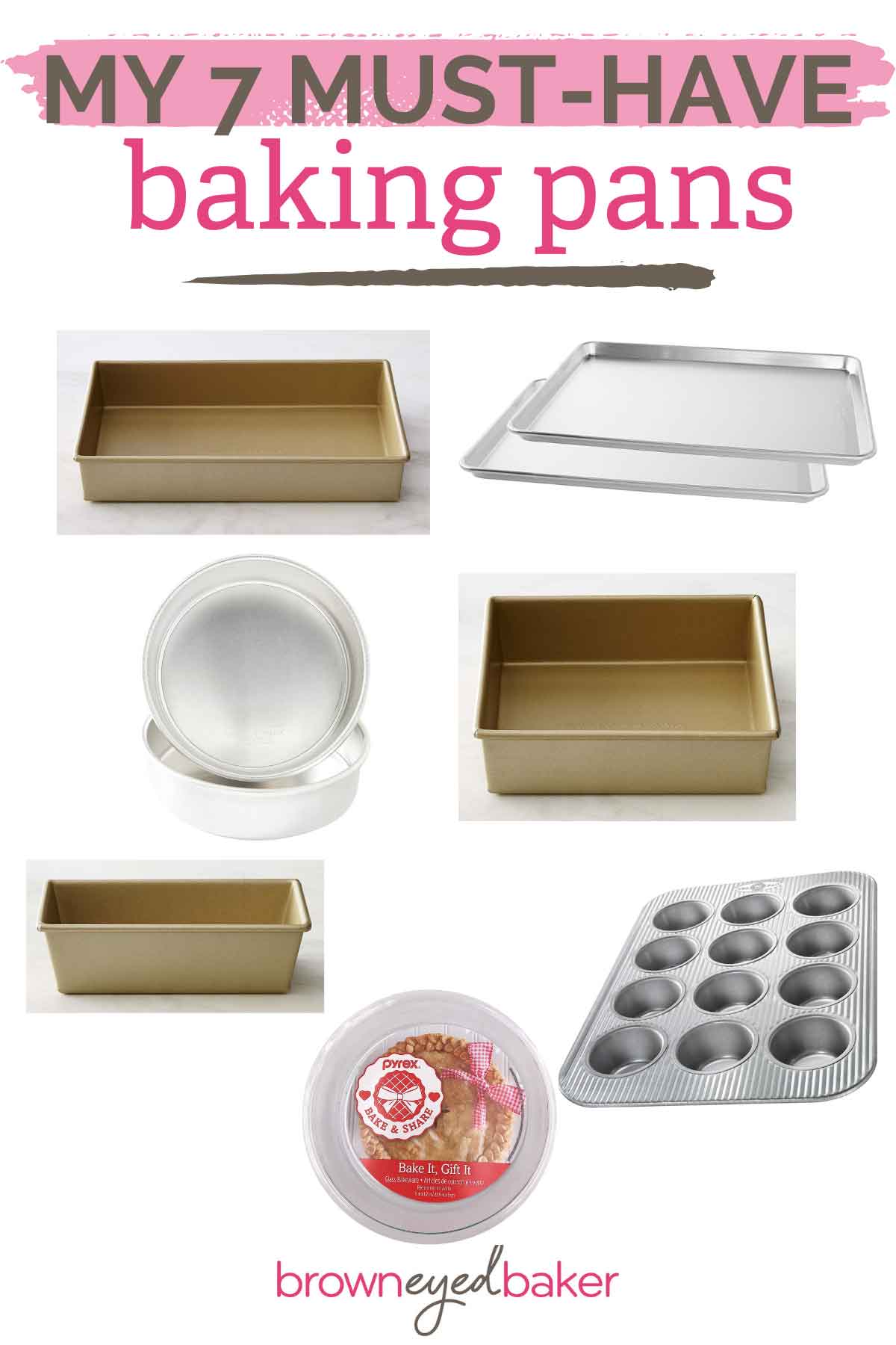 USA Pan Rectangular Cake Pan & Lid Set